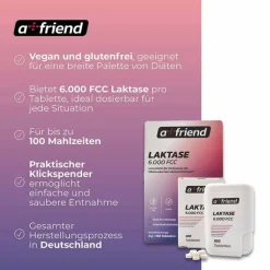Laktase-A Friend Laktase 6.000 FCC bei Laktoseintol.Tabletten , 100 St