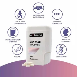 Laktase-A Friend Laktase 6.000 FCC bei Laktoseintol.Tabletten , 100 St
