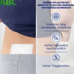 ABC Wärme-Pflaster sensitive-Vlies Hansaplast med, 2 St- Wärmepflaster