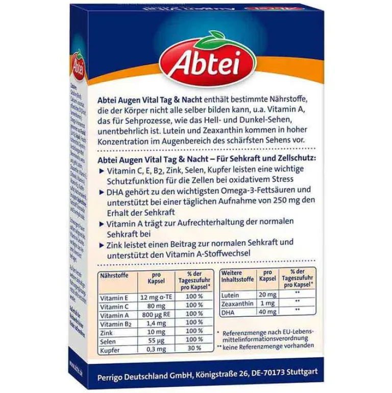 Abtei Augenvitamine-Augen Vital Tag & Nacht Kapseln, 30 St