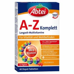 Abtei A-Z Komplett Tabletten, 40 St- Multivitamine