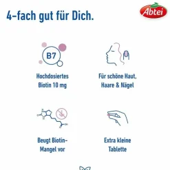 Biotin 10 mg Tabletten, 30 St^Abtei New