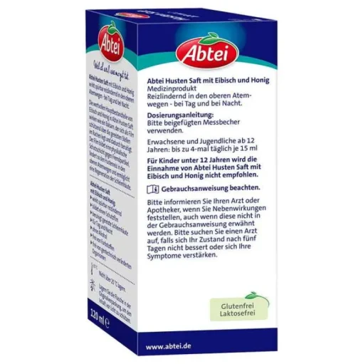 Abtei Hustenstiller-Husten Saft Eibisch Honig, 120 ml