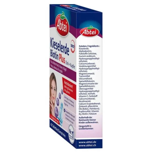 Vitamin B7 (Biotin)|Kieselerde-Abtei Kieselerde Biotin Plus Tabletten, 42 St