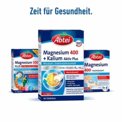 Kalium|Magnesium-Abtei Magnesium 400 + Kalium Tabletten, 30 St