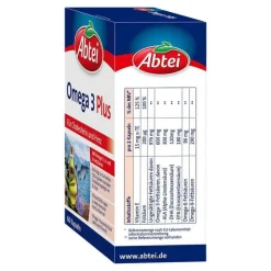 Omega 3 Kapseln-Abtei Omega-3 Plus Kapseln , 60 St