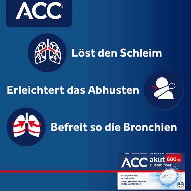 ACC Hustenlöser-akut 600 mg Hustenlöser, Brausetabletten, 20 St