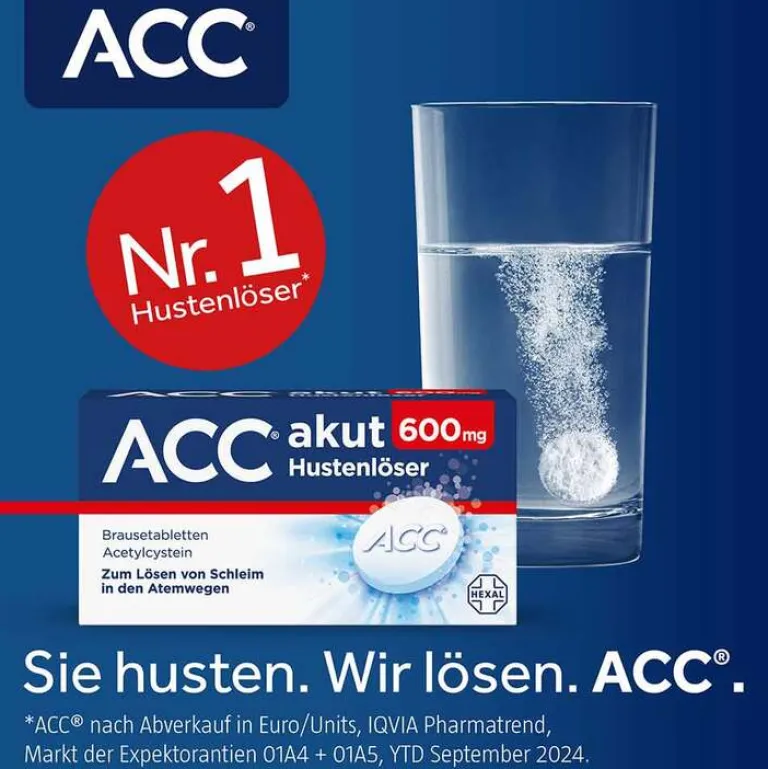 ACC akut 600 mg Hustenlöser, Brausetabletten, 40 St- Hustenlöser