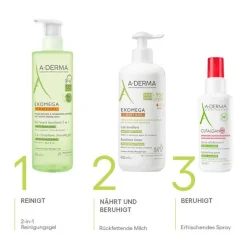 A-Derma Psoriasis Pflegemittel|Neurodermitis Basispflege-Cutalgan erfrischendes Spray, 100 ml