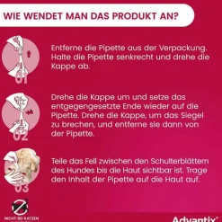 Flöhe, Zecken & Co.-Advantix Spot-on Lösung z.Auftr.a.d.H.für Hund 40 - 60 kg, 4X6.0 ml