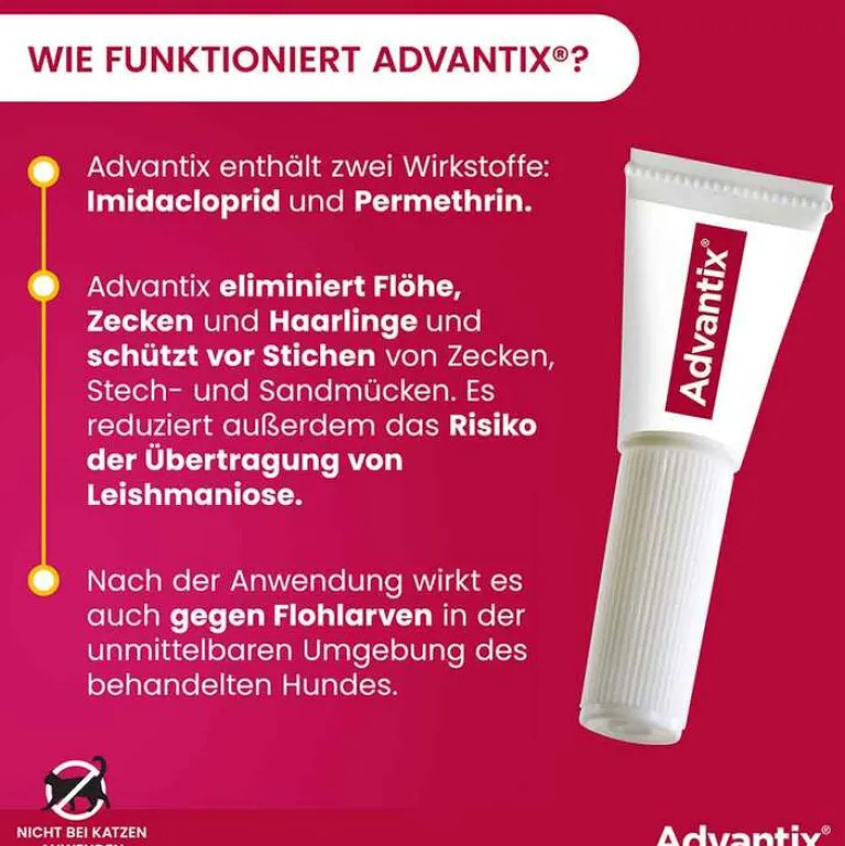 Flöhe, Zecken & Co.-Advantix Spot-on Lösung z.Auftr.a.d.H.für Hund 40 - 60 kg, 4X6.0 ml