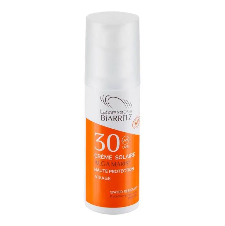Alga Maris Sonnencreme Gesicht Bio LSF 30 Uva / Uvb, 50 ml- Mineralische Sonnencreme|Lsf 30