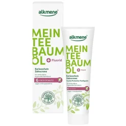 Alkmene Mein Teebaumöl Kariesschutz Zahncreme, 100 ml- Zahnpasta & Zahncreme