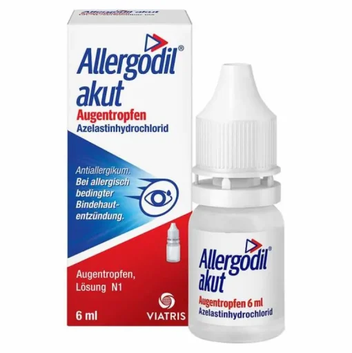 Allergodil akut Augentropfen mit Azelastin, 6 ml- Augentropfen Bindehautentzündung|Augentropfen Allergie