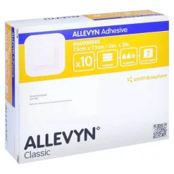Adhesive 7,5x7,5 cm haftende Wundauflage , 10 St^Allevyn Online