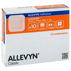 Allevyn Wundverband-Adhesive 7,5x7,5 cm haftende Wundauflage, 10 St