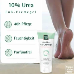 Allgäuer Latschenkiefer Fußpflegeprodukte-10% Urea Fuß Cremegel, 100 ml