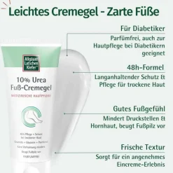 Allgäuer Latschenkiefer Fußpflegeprodukte-10% Urea Fuß Cremegel, 100 ml