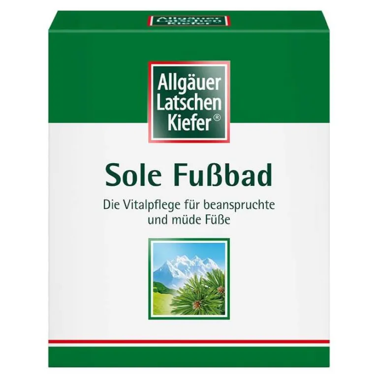 Allgäuer Latschenkiefer Fußbad-Sole Fußbad, 10X10 g