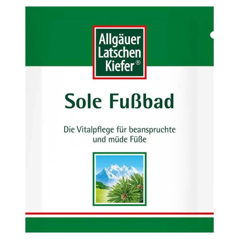 Allgäuer Latschenkiefer Fußbad-Sole Fußbad, 10X10 g