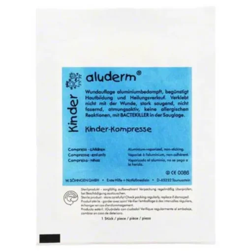 Aluderm Kinder Kompressen 6x, 1 St- Sterile Kompressen