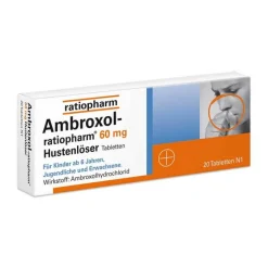 Ratiopharm Hustenlöser-Ambroxol-® 60 mg Hustenlöser Tabletten, 20 St