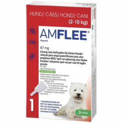 Amflee 67 mg für kleine Hunde, 3 St- Flöhe, Zecken & Co.