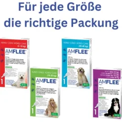 Amflee 67 mg für kleine Hunde, 3 St- Flöhe, Zecken & Co.