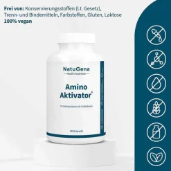 Aminoaktivator Aminosäuren + Vit.B6 + B9 + B12 vegan Kps, 180 St^Natugena Outlet