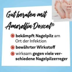 Dexcel Amorolfin ® 50 mg/ml wirkstoffhaltiger Nagellack, 2.5 ml- Nagelpilz Lack