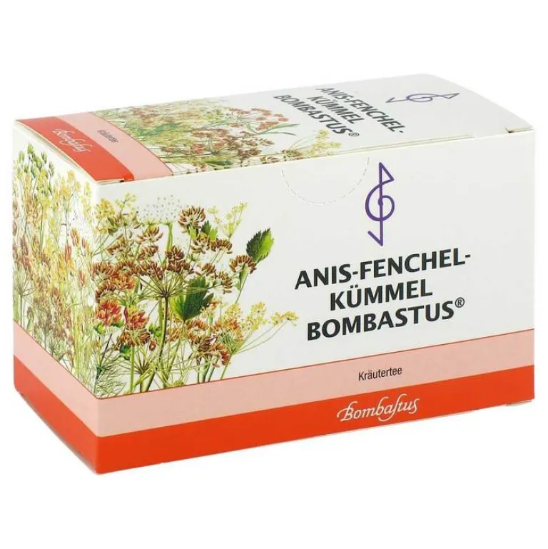 Bombastus Kräutertee|Mittel Gegen Blähungen-Anis Fenchel Kümmel Filterbeutel, 20X2 g