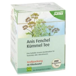 Salus Anis Fenchel Kümmel Tee Filterbeutel, 40 St- Kräutertee