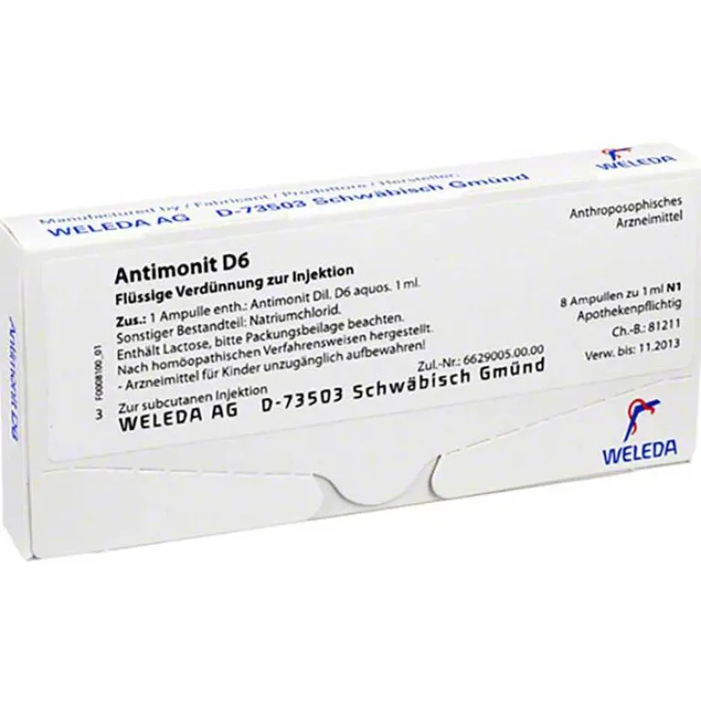 Antimonit D 6 Ampullen, 8 St^Weleda Discount