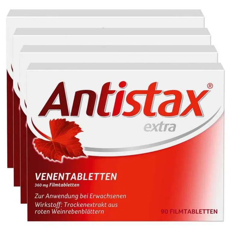 Antistax ® extra Venentabletten bei Krampfadern, 4x90 St- Venenleiden