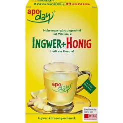 Apoday Ingwer + Honig + Vitamin C Pulver, 10X10 g- Vitamin C (Ascorbinsäure)