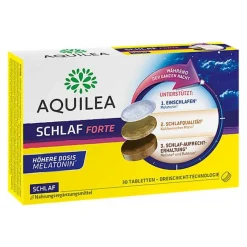 Aquilea Melatonin Tabletten|Hirnleistung & Nerven-Schlaf forte Tabletten, 30 St