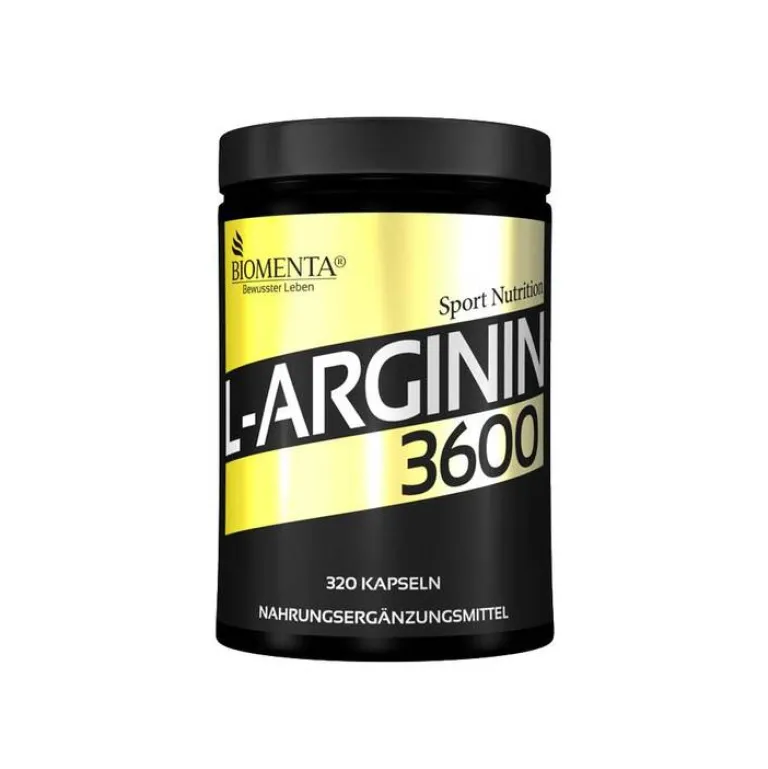Biomenta Arginin 1.100 mg L-Arginin HCL pro Kapsel, 320 St- Aminosäuren
