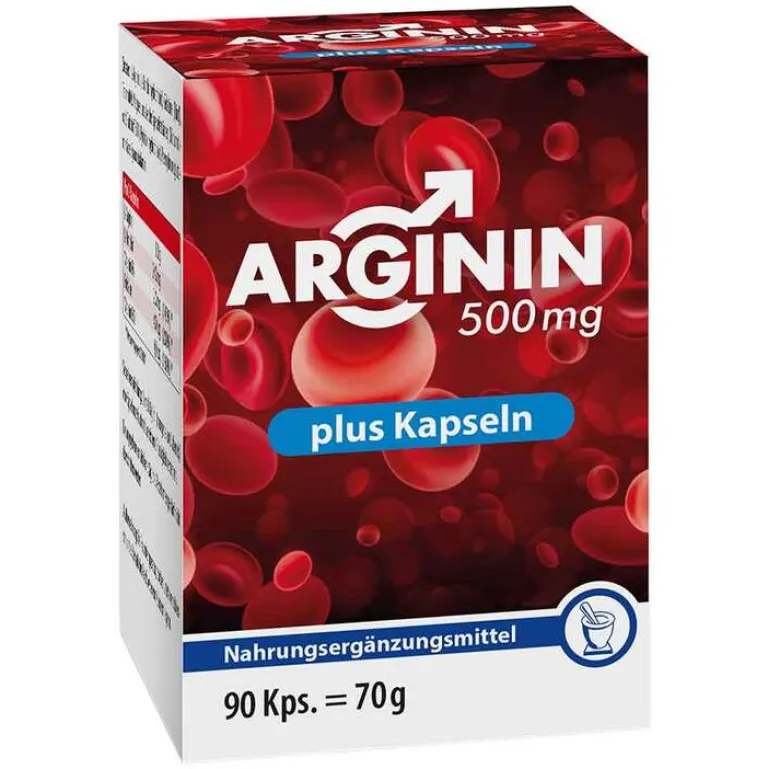 Pharma Peter Arginin 500 mg Plus Kapseln, 90 St- Aminosäuren