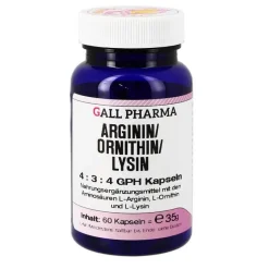 Hecht Pharma Arginin / Ornithin / Lysin 4:3:4 GPH Kapseln, 60 St- Aminosäuren
