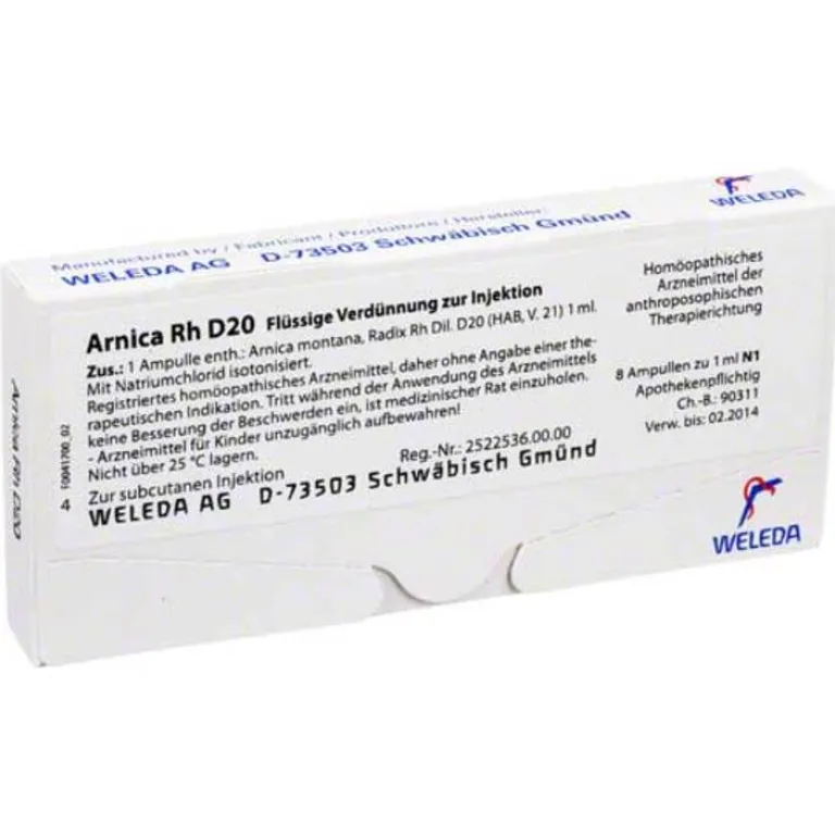 Arnica RH D 20 Ampullen, 8X1 ml^Weleda