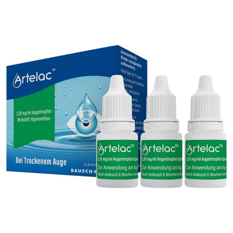 ® Augentropfen, Tränenersatzmittel, 3X10 ml^Artelac Outlet