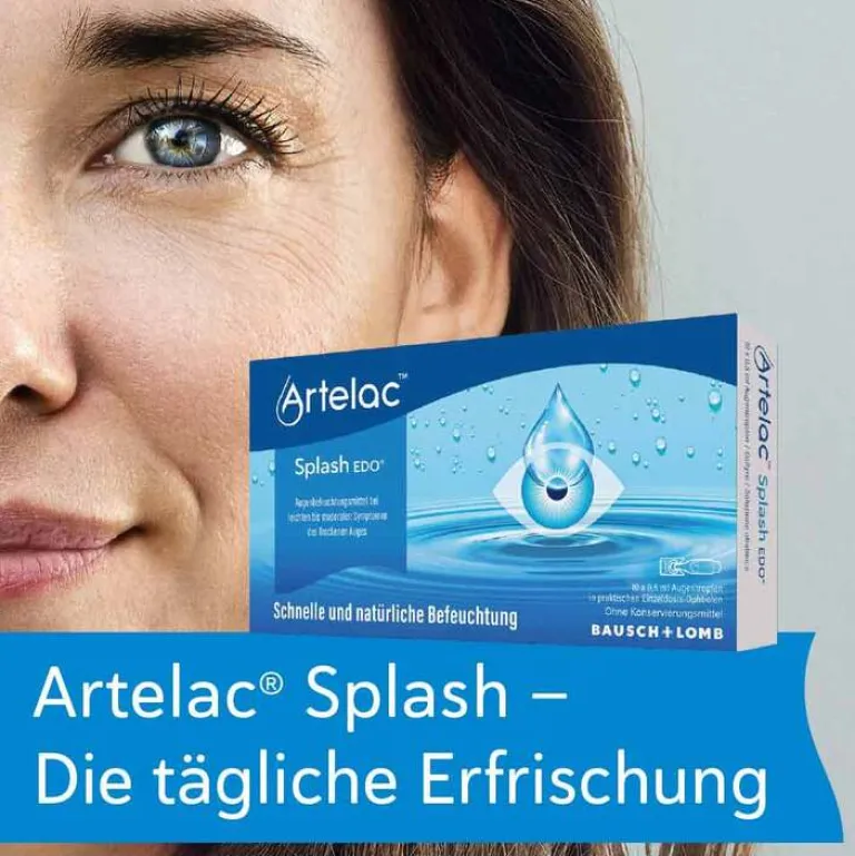 ® Splash EDO® Augentropfen für trockene brennende Augen, 30X0.5 ml^Artelac