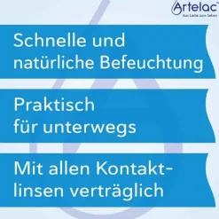 Artelac Augentropfen Trockene Augen-® Splash EDO® Augentropfen für trockene brennende Augen, 10X0.5 ml