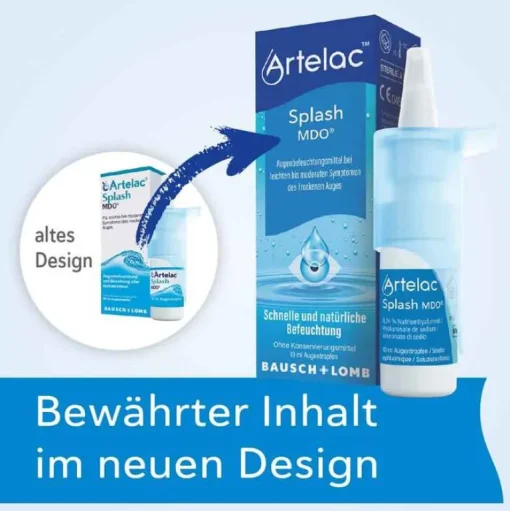 ® Splash MDO® Augentropfen für trockene brennende Augen, 1X10 ml^Artelac