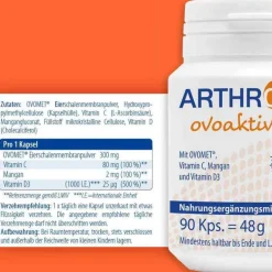 Arthrosan Glucosamin-Chondroitin-ovoaktiv Eierschalenmembran Kapseln, 90 St