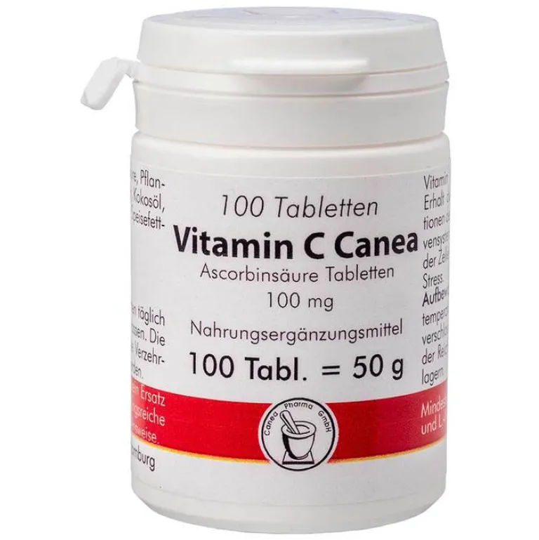 Canea-Pharma Vitamin C (Ascorbinsäure)-Ascorbinsäure 100 mg Canea Tabletten, 100 St