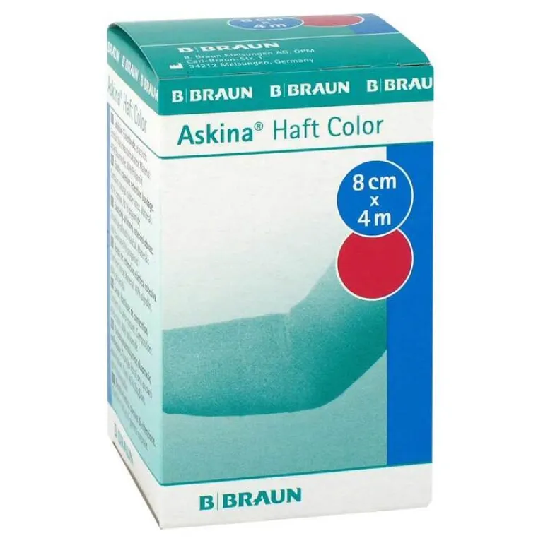 Askina Haftbinde Color 8cmx4, 1 St- Haft- & Fixierbinden|Binden & Verbände