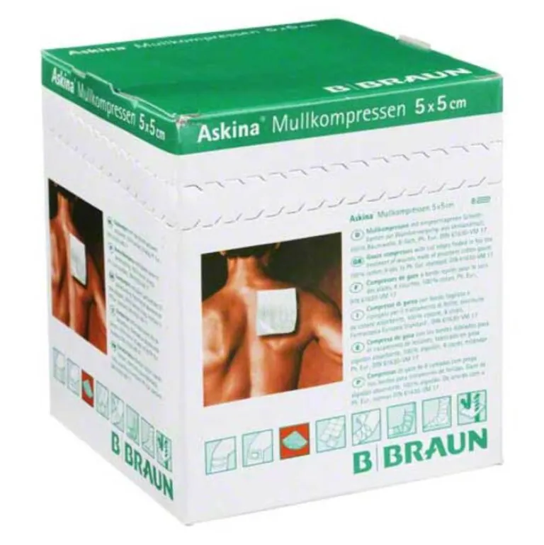 Askina Sterile Kompressen-Mullkompressen 5x5 cm, 25X2 St