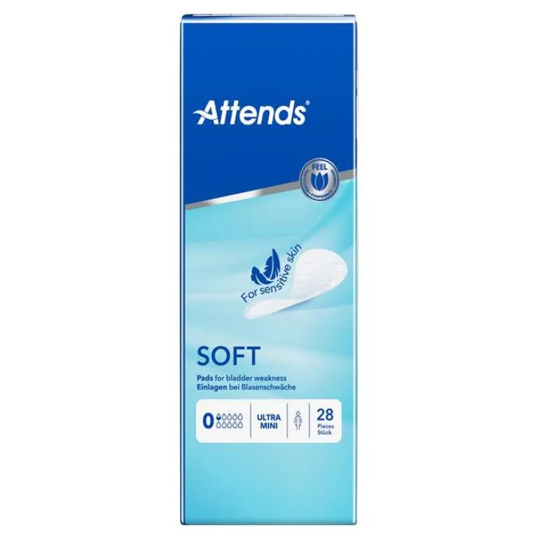 Attends Ein- & Vorlagen-Soft 0 ultra mini Einlagen anatomisch, 28 St