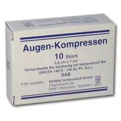 Kerma Augenverbände & -Pflaster-Augenkompressen unsteril 5,8, 10 St